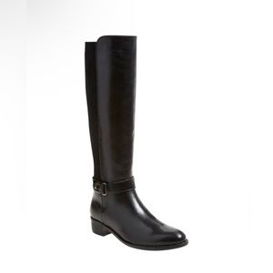 Like New Black Aquatalia Olita Weatherproof Leather Boot Size 7